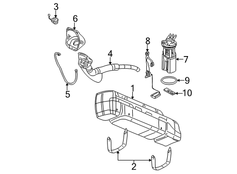 2000 Chevy Tahoe Fuel Supply Diagram 3 - Thumbnail