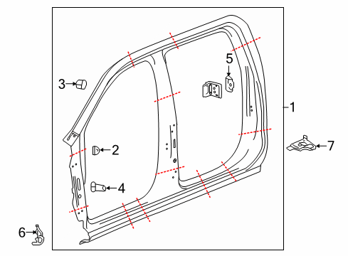 2022 Chevy Silverado 1500 LTD Uniside Diagram 2 - Thumbnail