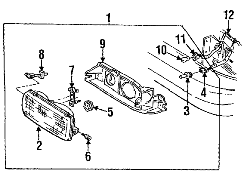 1994 Buick Commercial Chassis Headlamps Diagram