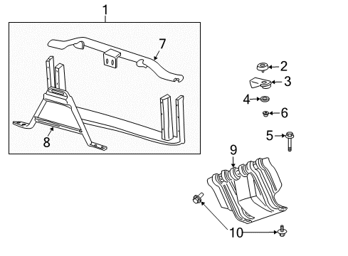 2002 Chevy Silverado 1500 Radiator Support Diagram