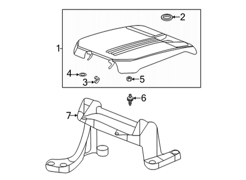 2024 Cadillac CT4 Engine Appearance Cover Diagram 1 - Thumbnail