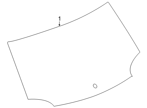 2010 GMC Terrain Window Assembly, Rear Diagram for 84225025