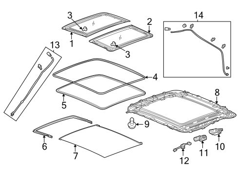 2024 Buick Encore GX Sunroof Diagram