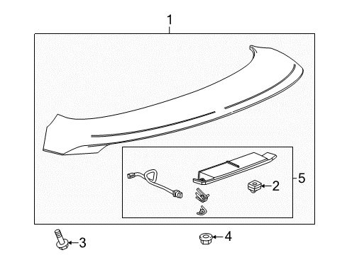 2013 Chevy Volt Rear Spoiler Diagram