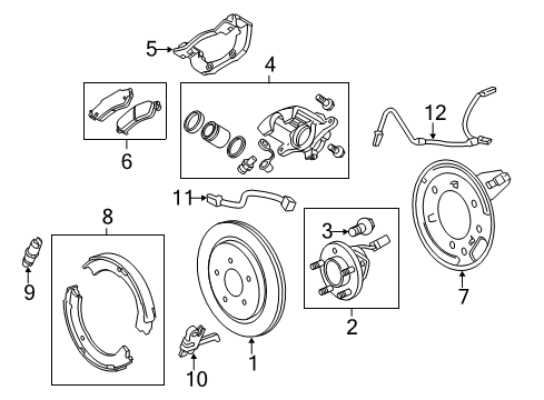 2012 Cadillac CTS Rear Brakes Diagram 1 - Thumbnail