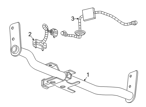 2017 GMC Terrain Trailer Hitch Components Diagram