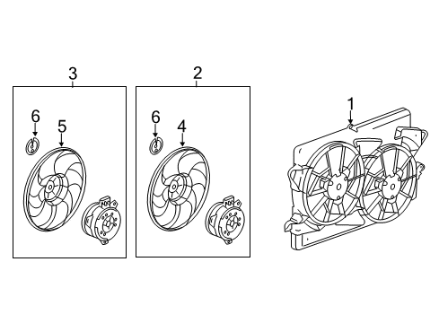 2010 Chevy Equinox Cooling System, Radiator, Water Pump, Cooling Fan Diagram 4 - Thumbnail