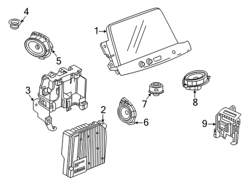 2020 Cadillac CT5 Sound System Diagram