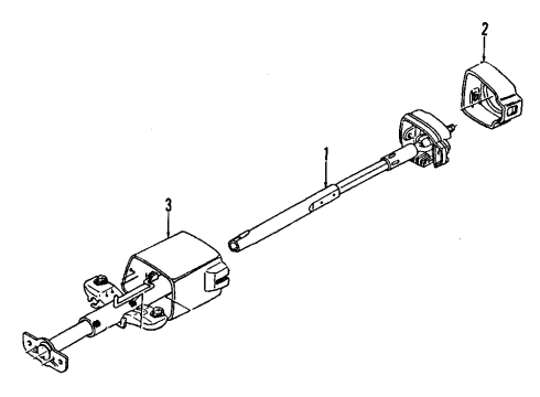 1994 Pontiac Grand Prix Steering Column, Steering Wheel Diagram 3 - Thumbnail