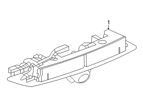 2023 GMC Acadia License Lamps Diagram