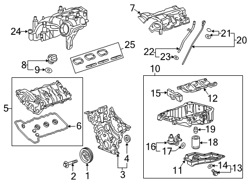 2024 Cadillac XT6 Engine Parts Diagram 2 - Thumbnail