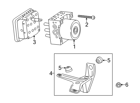 2017 Cadillac CTS ABS Components Diagram