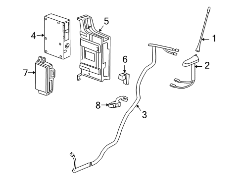 2016 Chevy Cruze Communication System Components Diagram 1 - Thumbnail