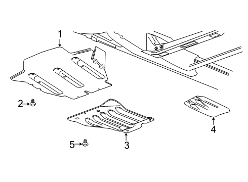 2019 Chevy Colorado Under Cover & Splash Shields Diagram 2 - Thumbnail