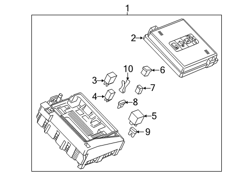 2018 Chevy Traverse Block Assembly, Engine Wiring Harness Junction Diagram for 84292759