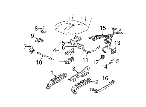 1998 Buick Regal Power Seats Diagram 1 - Thumbnail