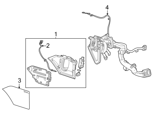 2023 Cadillac LYRIQ Fuel Door Diagram