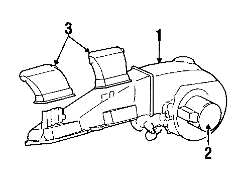 1997 Cadillac Catera Blower Diagram for 24450269