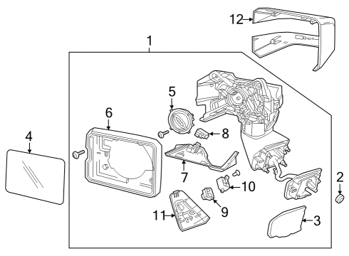 2022 GMC Hummer EV Pickup Parking Aid Diagram 4 - Thumbnail