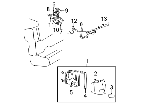 2003 Chevy S10 Combination Lamps Diagram