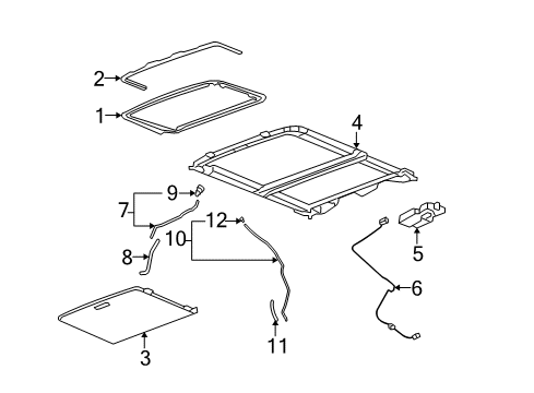 2007 Buick Lucerne Sunroof Diagram