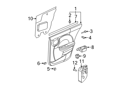 2007 Saturn Ion Front Door Diagram 5 - Thumbnail