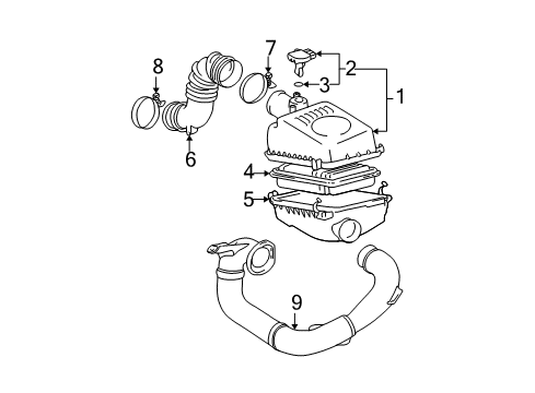 2005 Pontiac Vibe Filters Diagram 3 - Thumbnail