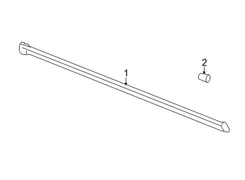 2006 Pontiac Montana Exterior Trim - Pillars, Rocker & Floor Diagram