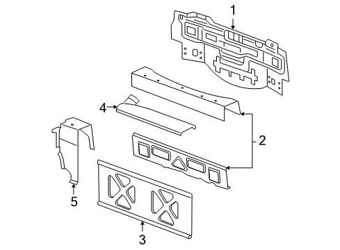 2009 Pontiac G6 Rear Body Diagram 1 - Thumbnail