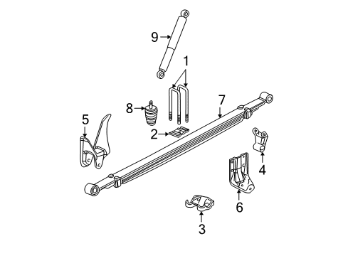 2006 Cadillac Escalade ESV Rear Suspension Diagram 2 - Thumbnail