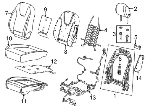 2022 Buick Encore GX Power Seats Diagram 1 - Thumbnail