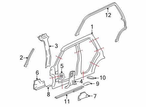 2004 Buick Rainier Uniside Diagram