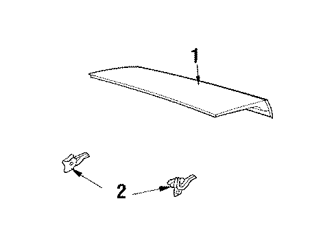 1994 Chevy Cavalier Plate Assembly, Name *Silver Diagram for 22572188