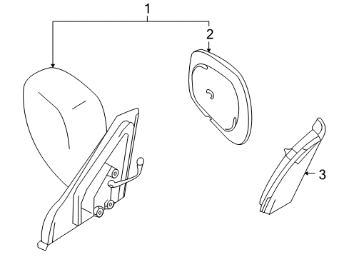 2000 Chevy Tracker Outside Mirrors Diagram 2 - Thumbnail