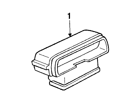 1988 Chevy Celebrity High Mount Lamps Diagram 1 - Thumbnail