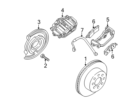 2006 GMC Sierra 1500 HD Bracket,Rear Brake Caliper Diagram for 18048917