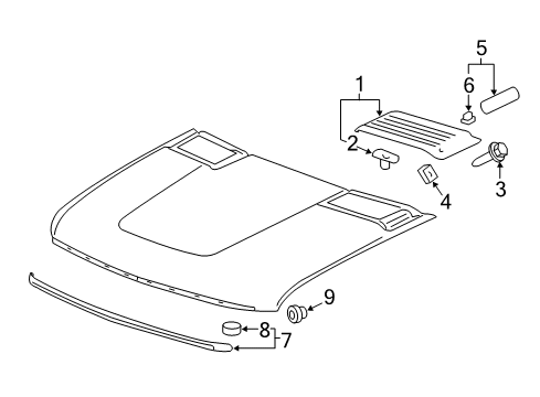 2013 Chevy Silverado 2500 HD Molding Assembly, Hood Front *Ex Brt Chrom Diagram for 20963700