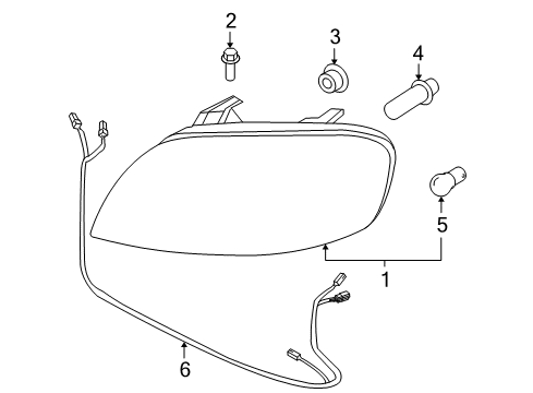 2009 Chevy Aveo5 Bulbs Diagram 2 - Thumbnail