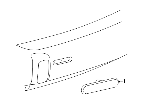 2011 Chevy HHR Rear Reflector Diagram