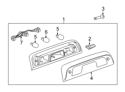 2019 GMC Sierra 2500 HD Bulbs Diagram 5 - Thumbnail