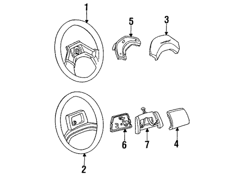 1989 Chevy Corsica WSW/WSWA S Diagram for 10098705