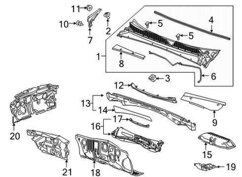 2022 Buick Envision Reinforcement, Da Pnl Diagram for 84036652