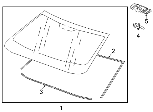 2021 Chevy Camaro Bracket Assembly, Vehicle Performance Camera Diagram for 84169133