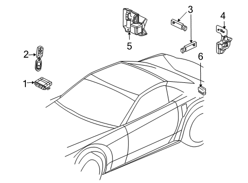 2009 Cadillac XLR Electrical Components Diagram 3 - Thumbnail