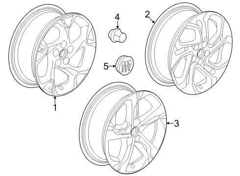 2024 Buick Encore GX WHEEL-FRT & RR *PEARL NICKEL Diagram for 42752010