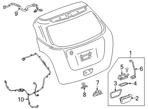 2020 Chevy Trax Lift Gate Diagram 2 - Thumbnail