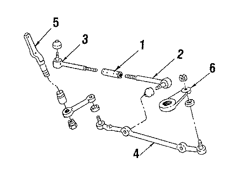 1988 Oldsmobile Cutlass Cruiser Steering Column, Steering Gear & Linkage Diagram 3 - Thumbnail