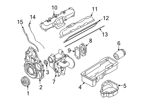 2007 GMC Sierra 3500 Classic Engine Parts & Mounts, Timing, Lubrication System Diagram 5 - Thumbnail