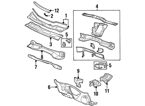 2000 Pontiac Grand Prix Cowl Diagram