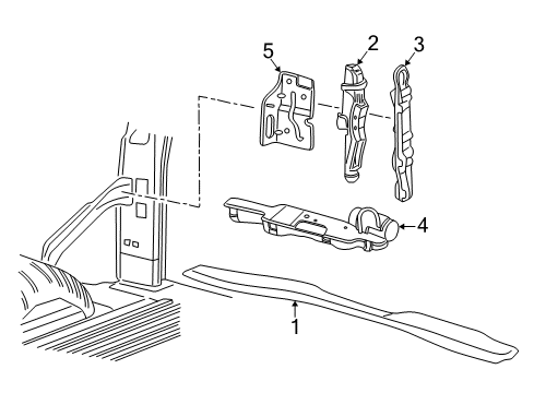 1999 GMC Savana 1500 Interior Trim - Rear Body Diagram